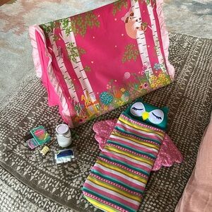 Wellie Wisher Tent, Sleeping Bag, and Accessories